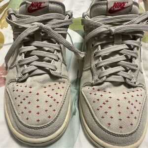 Nike Dunk Low Sashiko Men’s Size 9 Beige and Red Casual Shoes COLLECTIBLES